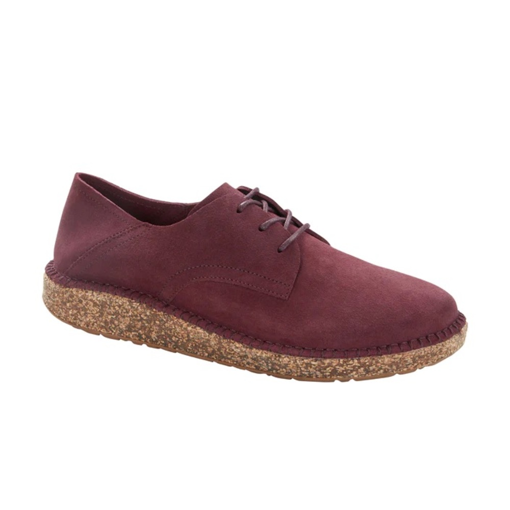 Men’s Birkenstock Gary Maroon Suede Leather Shoes